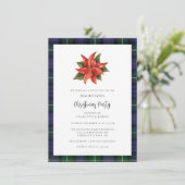 プレイドクリスマスパーティーマッケンジータータンチェック 招待状 (スタンド正面)