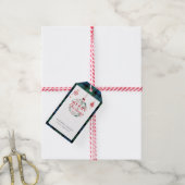 プレイドクリスマスパーティー素朴キャンベルタータンチェック ギフトタグ (より糸付き)