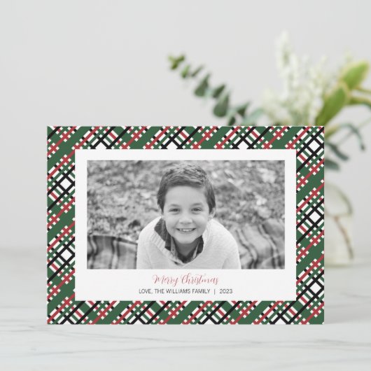 プレイドクリスマスフォトカード シーズンカード (スタンド正面)