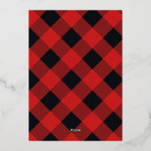 プレイドクリスマスフォト金ゴールド 箔シーズンカード (裏面)