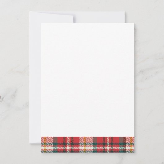 プレイドクリスマスホリデーお気に入りのズパーティー 招待状 (裏面)