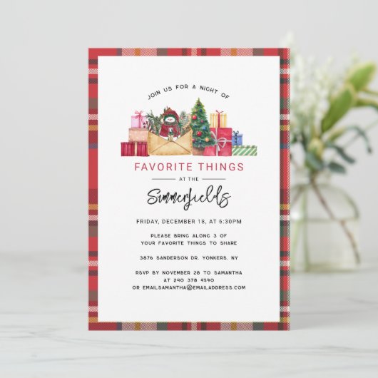 プレイドクリスマスホリデーお気に入りのズパーティー 招待状 (スタンド正面)
