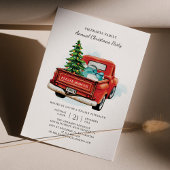 プレイドクリスマスホリデーファミリーパーティー　ラスティック 招待状