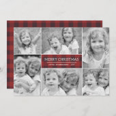 プレイドクリスマスホリデーフォトカード シーズンカード (正面/裏面)