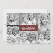 プレイドクリスマスホリデーフォトカード