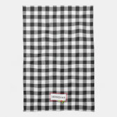 プレイドクリスマスホリーホホホホホホリデイ応援 キッチンタオル (縦)