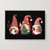 プレイドクリスマス格言サンタおもしろいメリークリスマス 缶バッジ (正面)