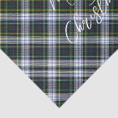 プレイドグリーンホワイトフェスティバルクリスマスゴードンタータンチェック 薄葉紙 (詳細)