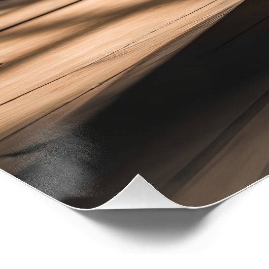 プレイドコーヒーマグ伝統パターン秋のスチームアート ポスター (コーナー)