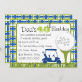 プレイドゴルフ 招待状 (正面/裏面)