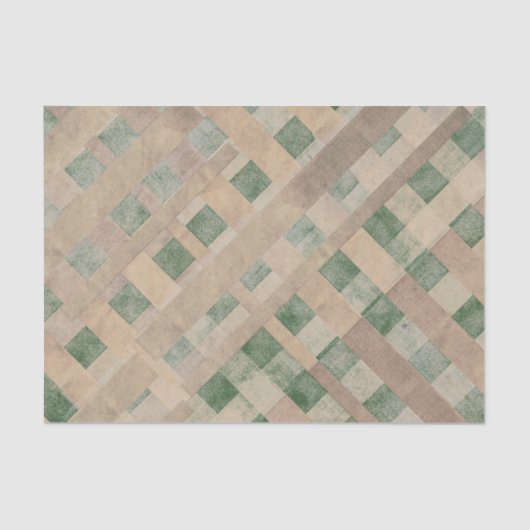 プレイドゴングッドグランジグリーン金ゴールドティッシュペーパー 薄葉紙 (正面)