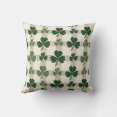 プレイドシャムロックセントパトリックの日装飾用クッション クッション (裏面)