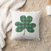 プレイドシャムロックSt patricks day クッション (ブランケット)