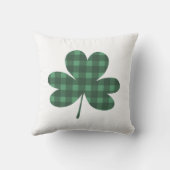 プレイドシャムロックSt patricks day クッション (裏面)