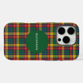プレイドタータンチェッククランブキャナンレッドグリーンパーソナライズされた Case-Mate iPhoneケース (裏面 (横))