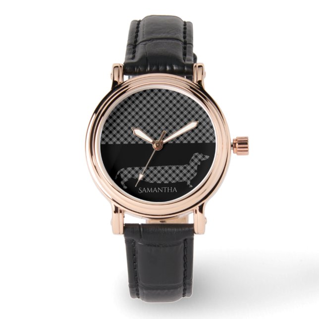 プレイドダシュントONブラック 腕時計 (正面)