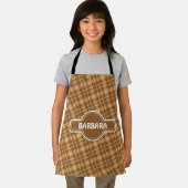 プレイドチョコレートクリームパタミニマルーン エプロン (インサイチュ)