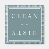 プレイドテルブルークリーンまたはダーティ食洗機 マグネット (正面)