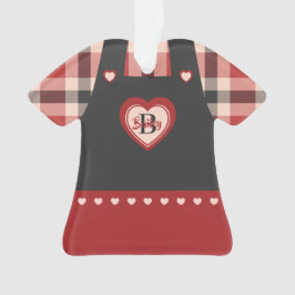 プレイドドレス&イチゴリパーソナライズされたア オーナメント