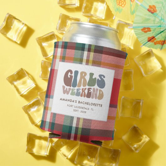 プレイドバチェロレッテガールズウィークエンド70sレトロ 缶クーラー (インサイチュ 夏)