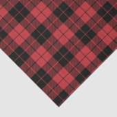 プレイドパターン濃い赤と黒のティッシュペーパー 薄葉紙 (詳細)