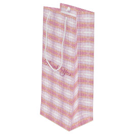 プレイドパターン（の模様が）ある設計者 ワインギフトバッグ