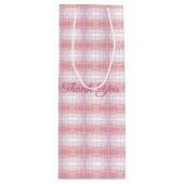 プレイドパターン（の模様が）ある設計者 ワインギフトバッグ (正面)