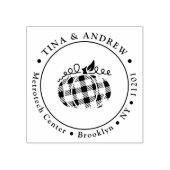 プレイドパンプキンサンクスギビングカスタム差出人住所 ラバースタンプ (インプリント)