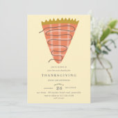 プレイドパンプキンパイサンクスギビングディナー 招待状 (スタンド正面)