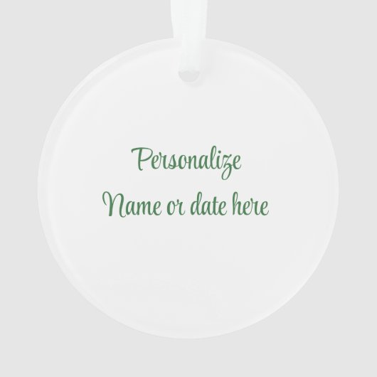 プレイドパーソナライズされたスコティ犬 オーナメント (裏面)