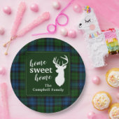 プレイドパーソナライズされたタータンチェッククランキャンベル軍隊 ペーパープレート (パーティー)