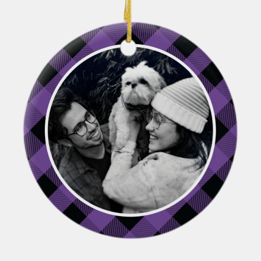 プレイドパープルニューホーム初めてのクリスマス セラミックオーナメント (裏面)