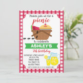 プレイドピクニック誕生日招待 招待状 (スタンド正面)