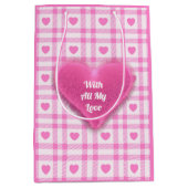 プレイドピモダンンクハートコレクション ミディアムペーパーバッグ (正面)