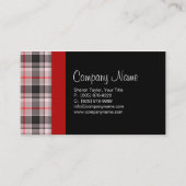 プレイドファブリック名刺グレー 名刺 (正面)