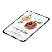 プレイドファミリークリスマスペット写真ゴードンタータンチェック マグネット (左側)