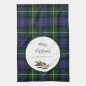 プレイドファミリークリスマスマックケンジータータンチェック キッチンタオル (縦)