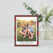 プレイドファミリーフォトクランStewartクリスマスタータンチェック シーズンカード (スタンド正面)