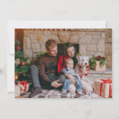 プレイドファミリーフォトクリスマスカード シーズンカード (裏面)