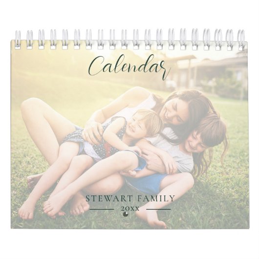 プレイドファミリー写真クラン・スチュワートタータンチェック2024 カレンダー (カバー)