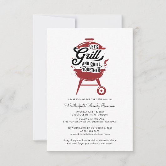 プレイドファミリー懇親会年間BBQ夏パーティー 招待状 (正面)