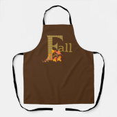 プレイドファンシー秋ワードアート エプロン (正面)