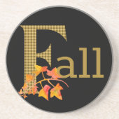 プレイドファンシー秋ワードアート コースター (正面)