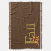 プレイドファンシー秋ワードアート スローブランケット (正面縦)