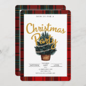 プレイドフェスティバルクリスマスパーティの招待状 (正面/裏面)