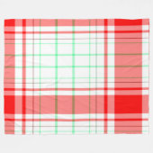 プレイドフリースブランケット, 60"x80" フリースブランケット (正面(横))