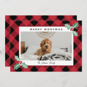 プレイドフレームホリーコーナーPet写真 シーズンカード (正面/裏面)