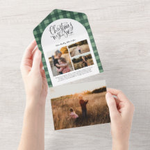 プレイドフローラクリスマスグリーン4フォトホリデー