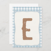 プレイドブルー第1ロデオ高椅子旗Eカード 招待状 (正面/裏面)