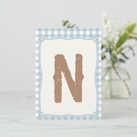 プレイドブルー第1ロードハイチェア国旗N 招待状 (スタンド正面)